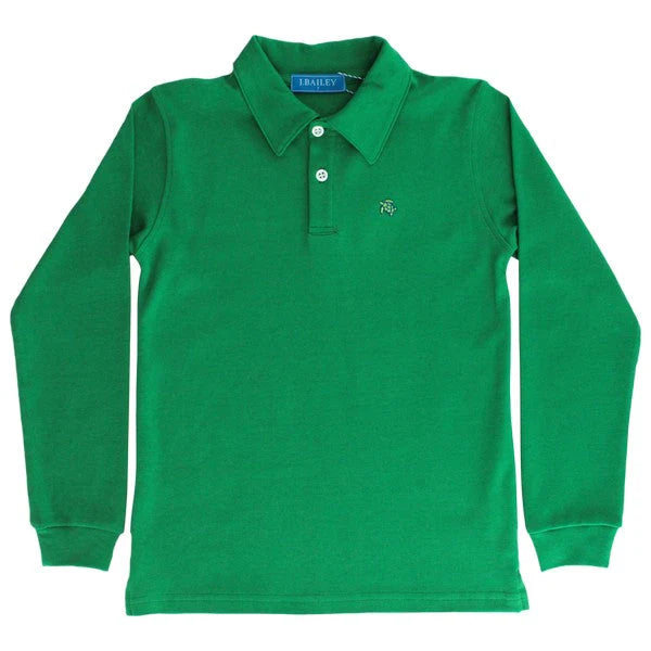 Harry Long Sleeve Polo - Kelly