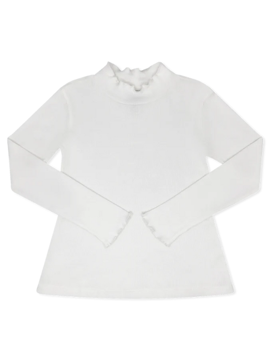 Remi Ribbed Turtleneck - Wells White