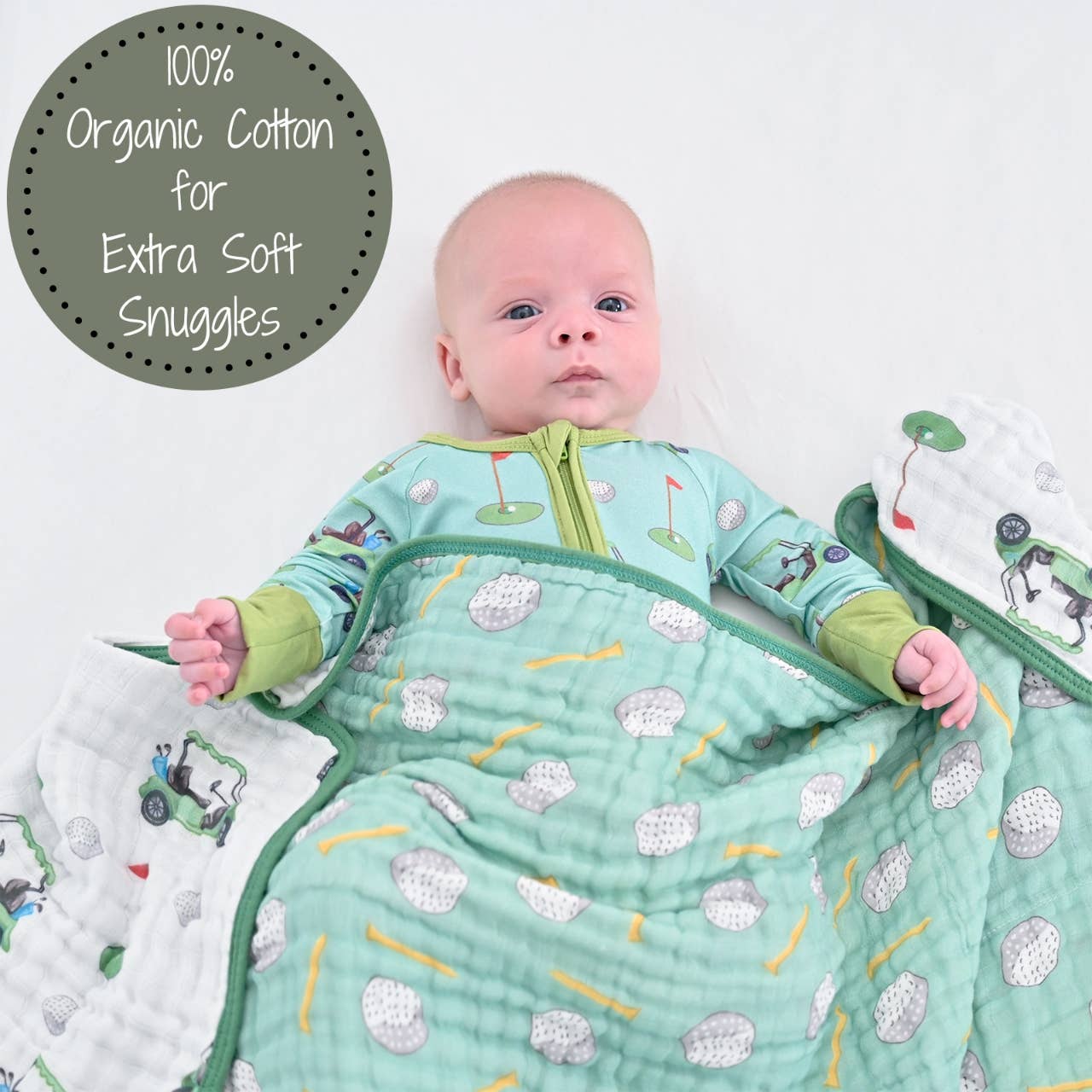 Muslin Quilt Baby & Kids Blanket Golf A Round