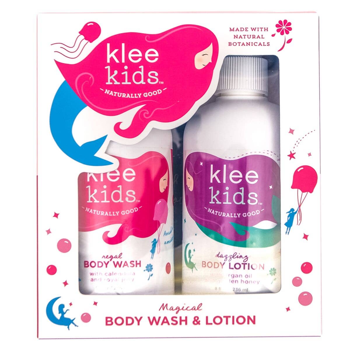 Klee Kids Regal Body Wash and Dazzling Body Lotion Set
