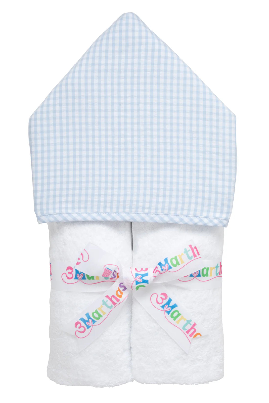 Big Check every kid towel blue