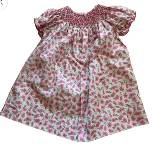 Smock Pink Floral Bishop