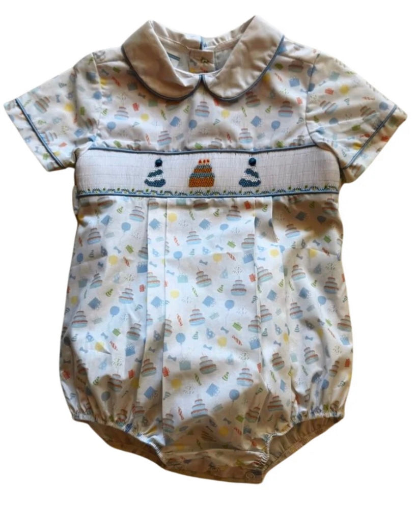 Smocked Birthday Boy Bubble