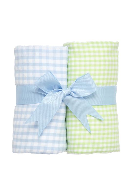 blue and green Set of Two Burps
