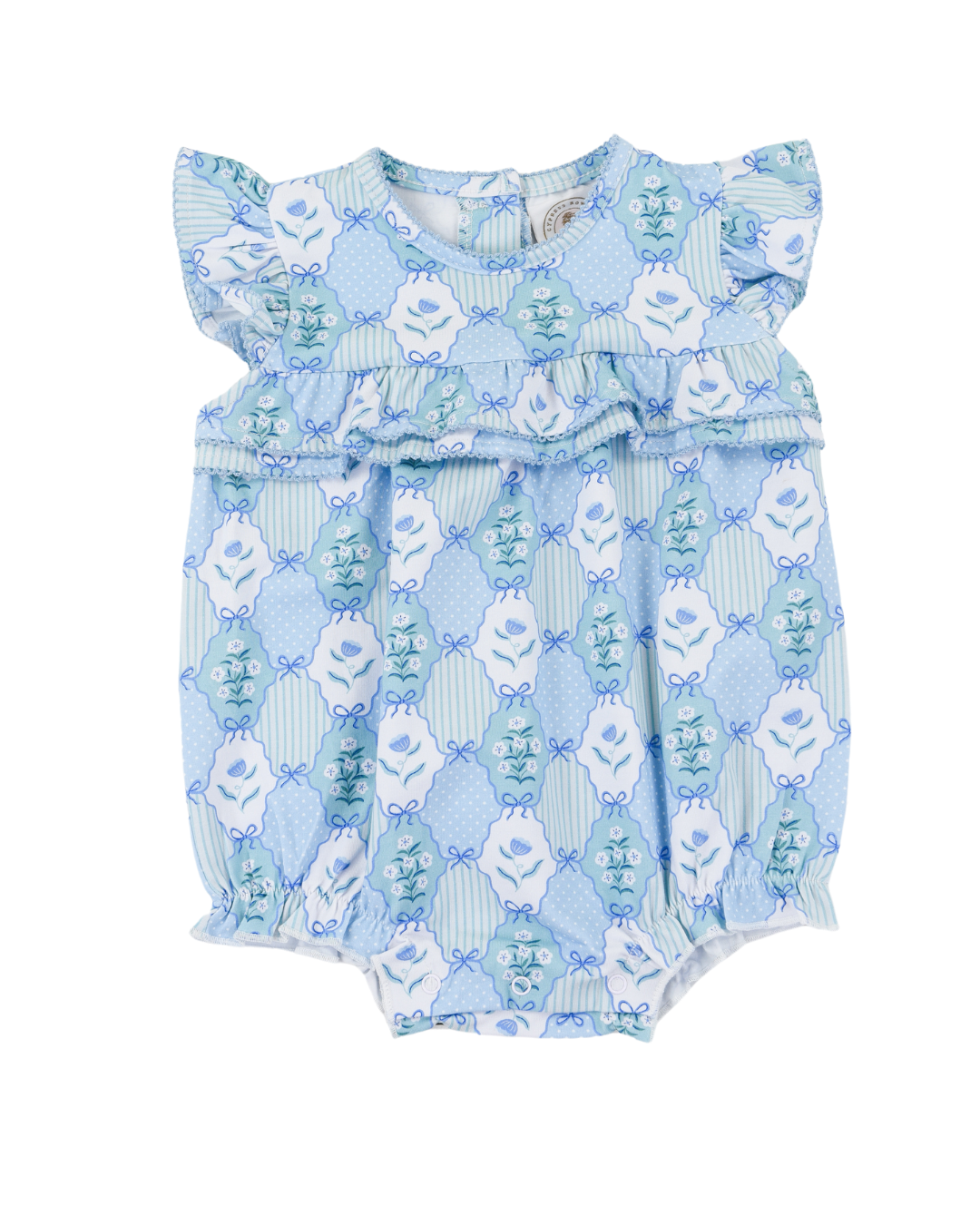floral blues rosalie ruffle bubble