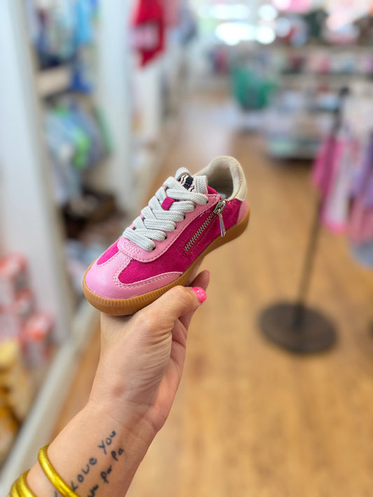 Stevie mini pink suede