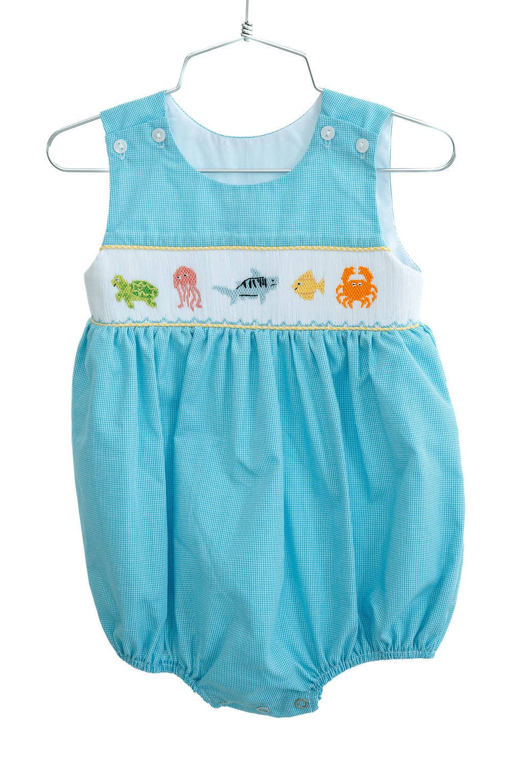 Sea Animals Smocked Elliot Bubble