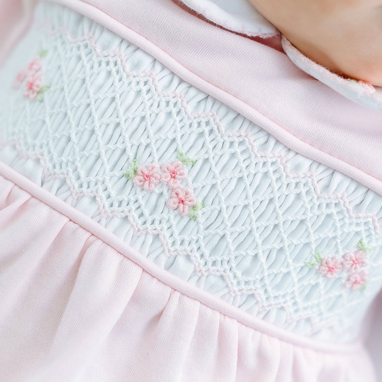 Willow's Classics Smocked Footie - Pink