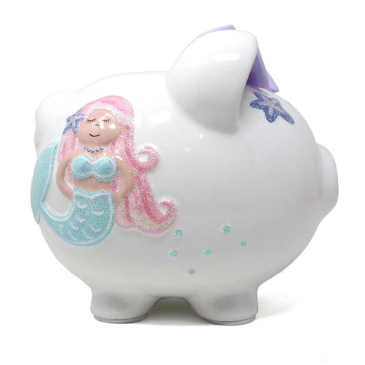 Mermaid piggy bank