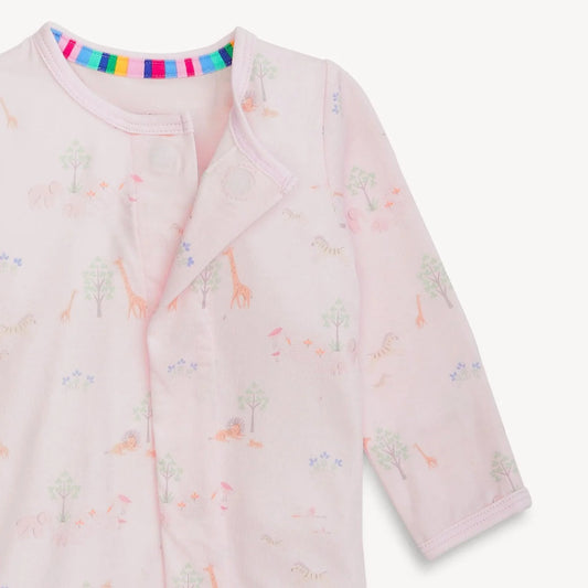 Magnetic Convertible Coverall Safari pink