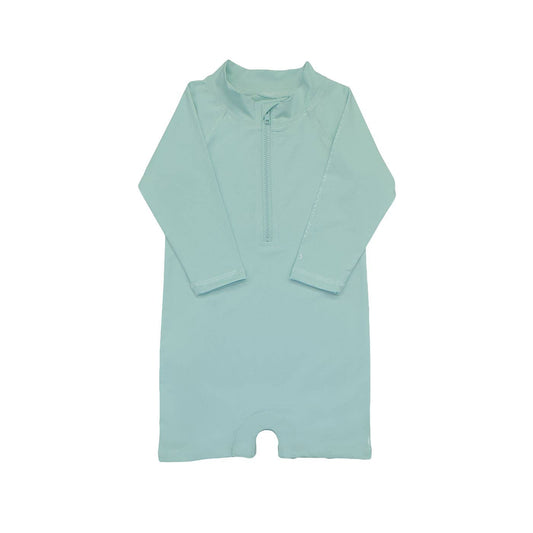 Infant/Toddler Rashguard Romper Light Blue 
