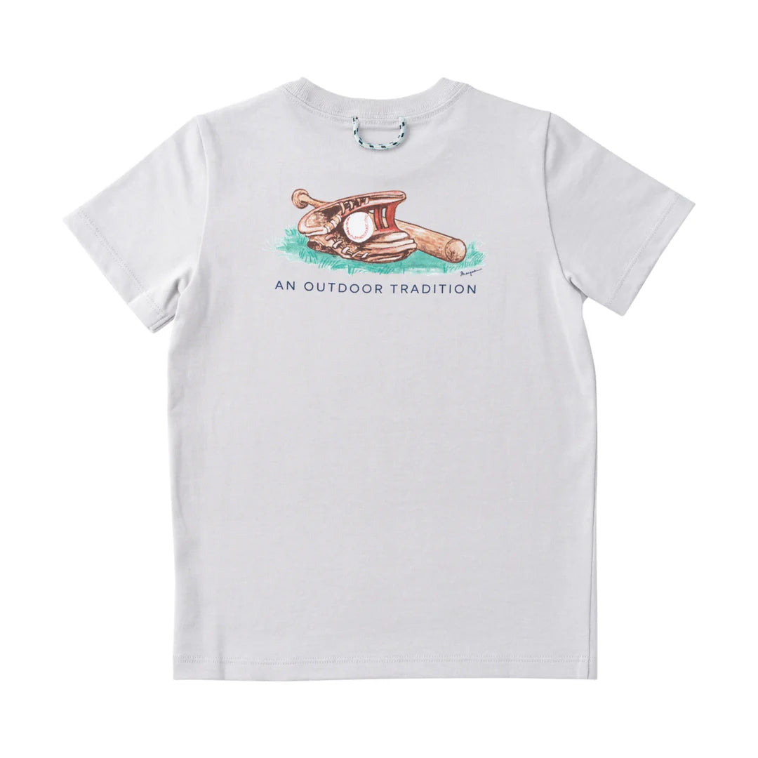 Kids cotton short sleeve baseball