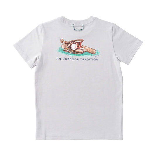 Kids cotton short sleeve baseball