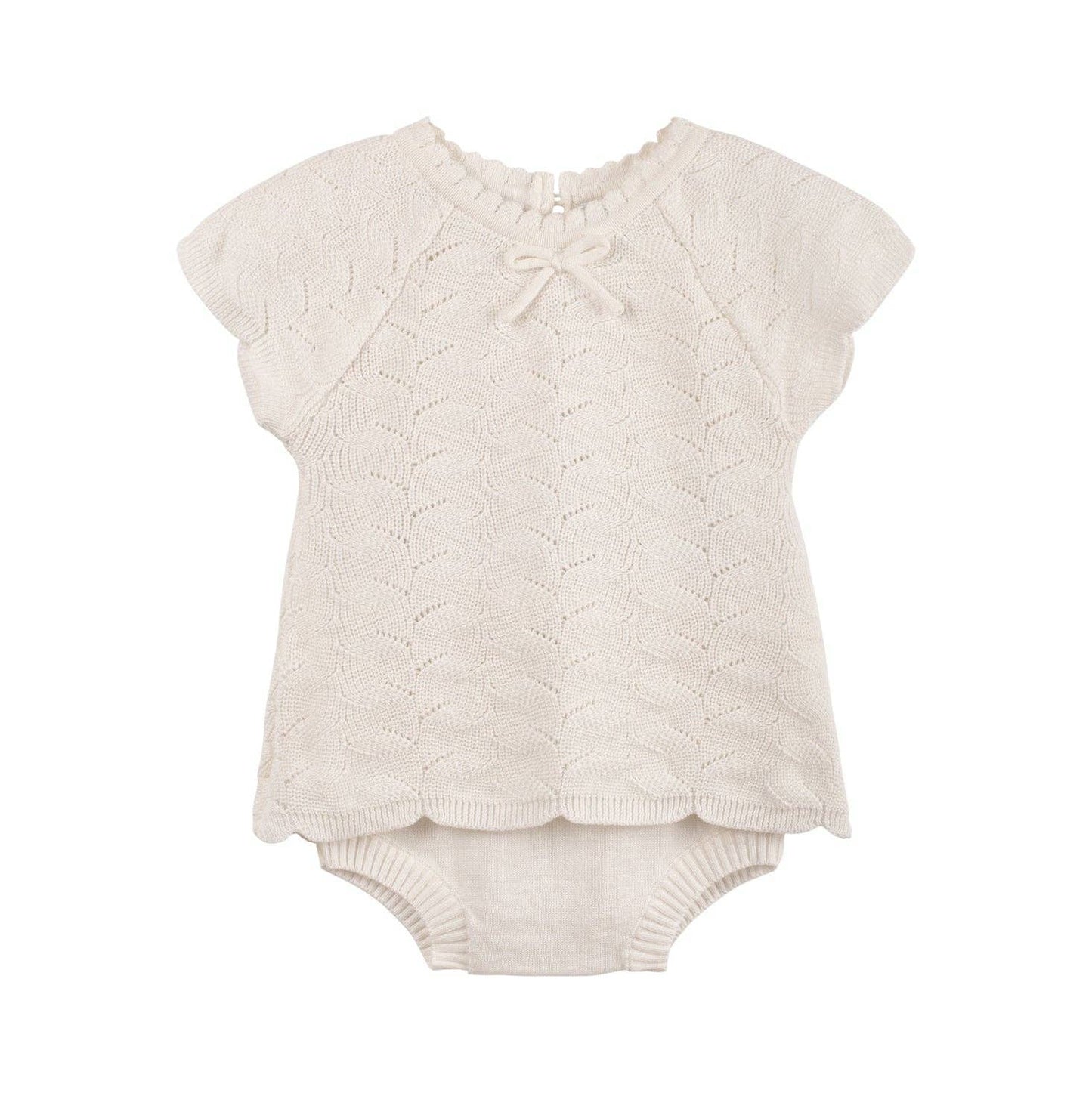 Baby & Toddler Girls Ivory Lacy Knit Set