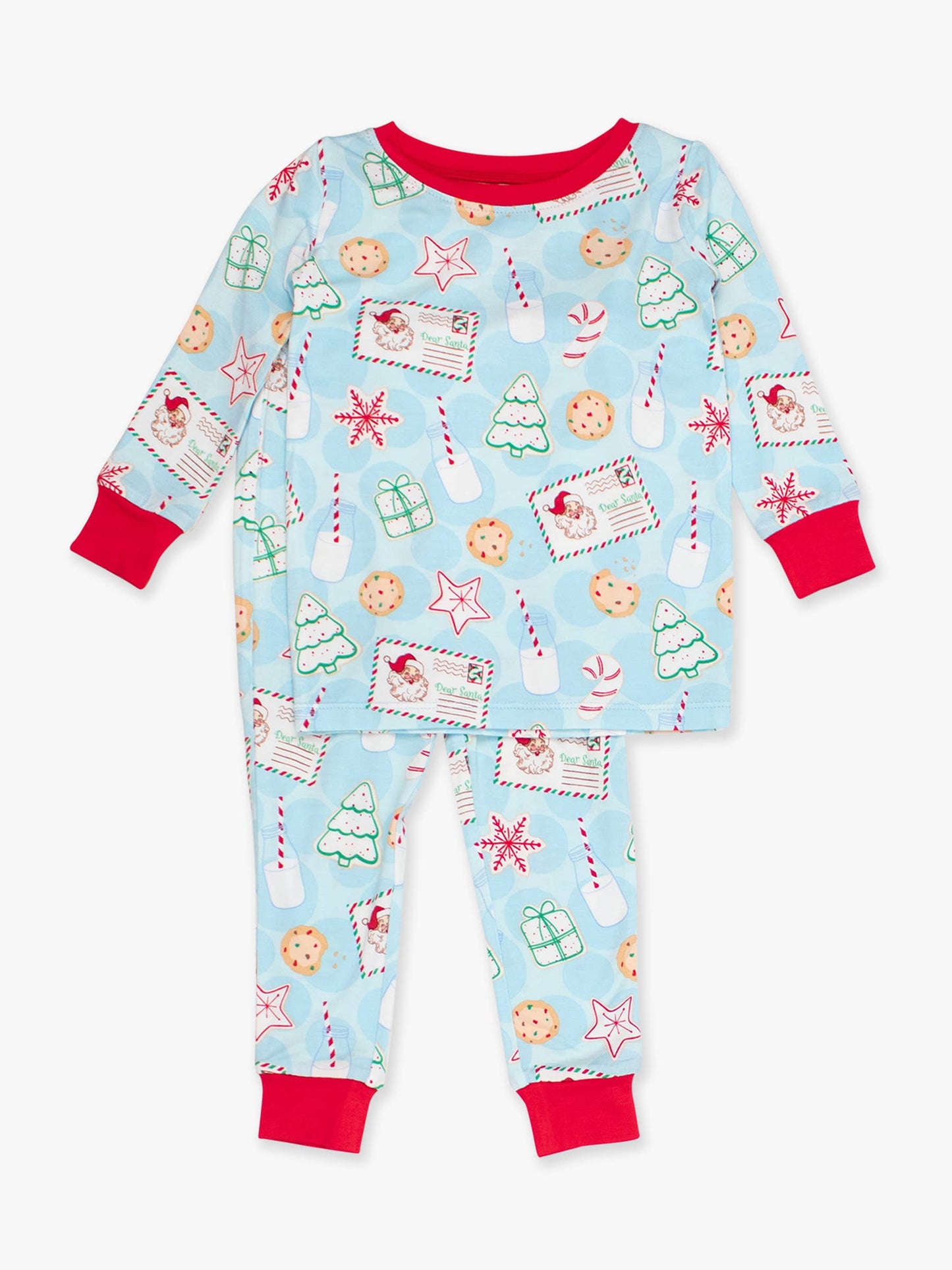 SoftSnooze™ Kids Bamboo Viscose Santa Sweets Long Sleeve Pajama Set