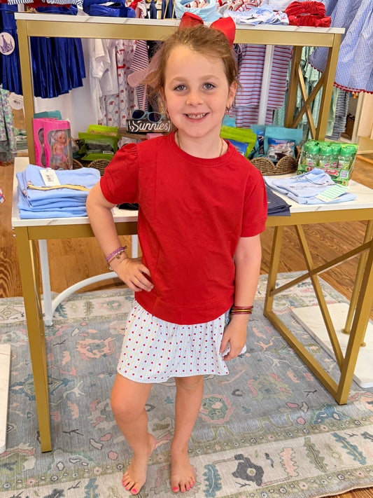 Red Short Sleeve Holly