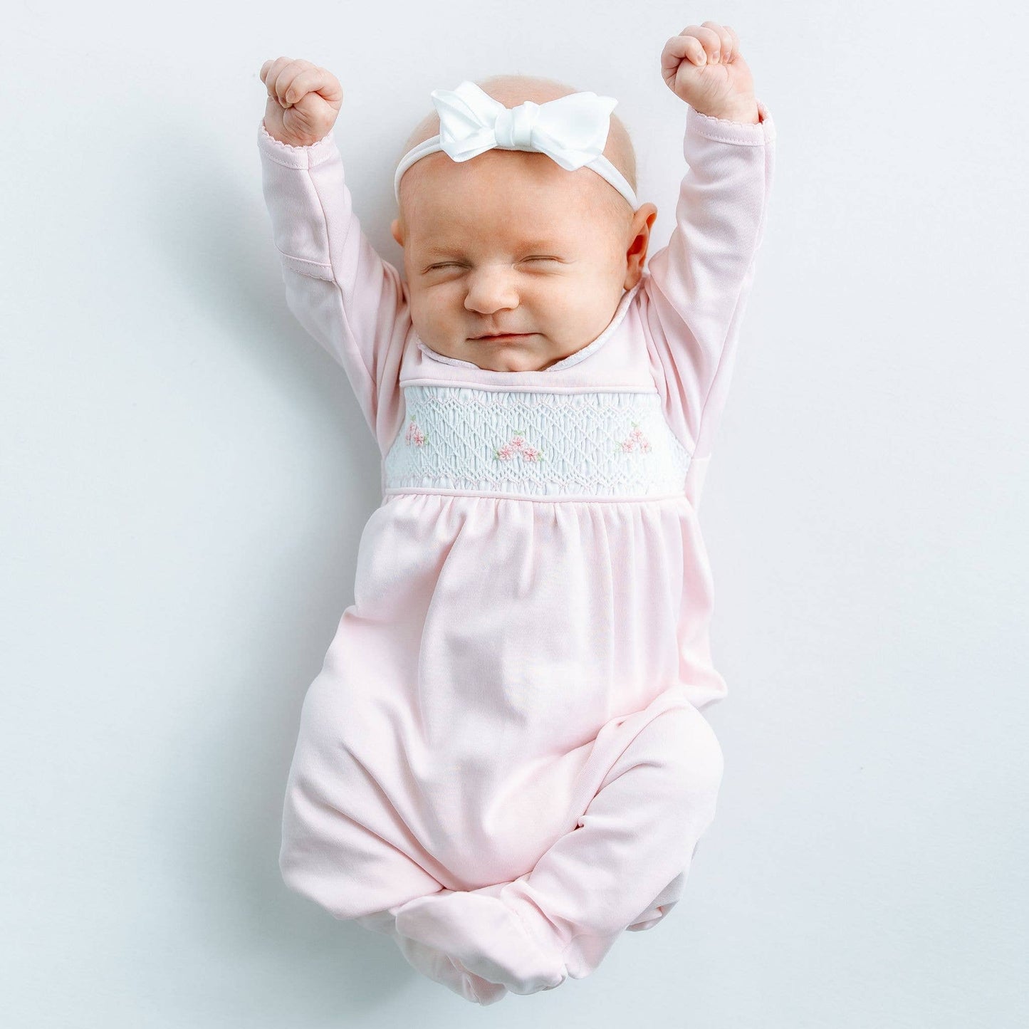 Willow's Classics Smocked Footie - Pink