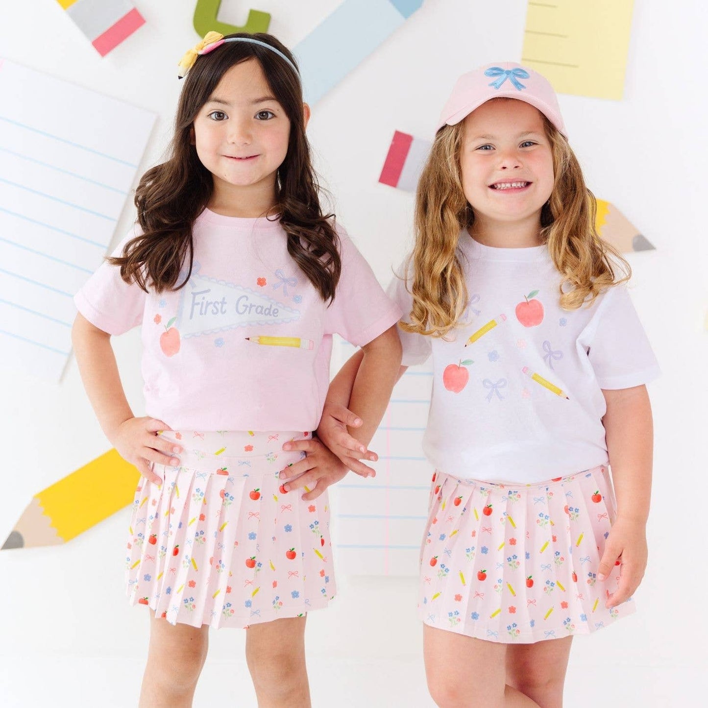 First Grade Pennant Short Sleeve T-Shirt - Back To School