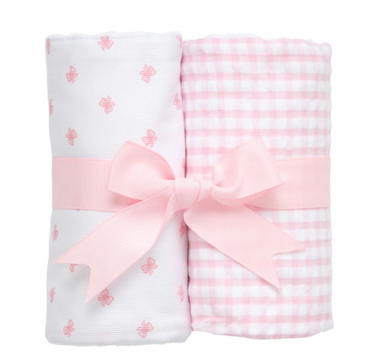 Bow Set of Two Burps, Pink