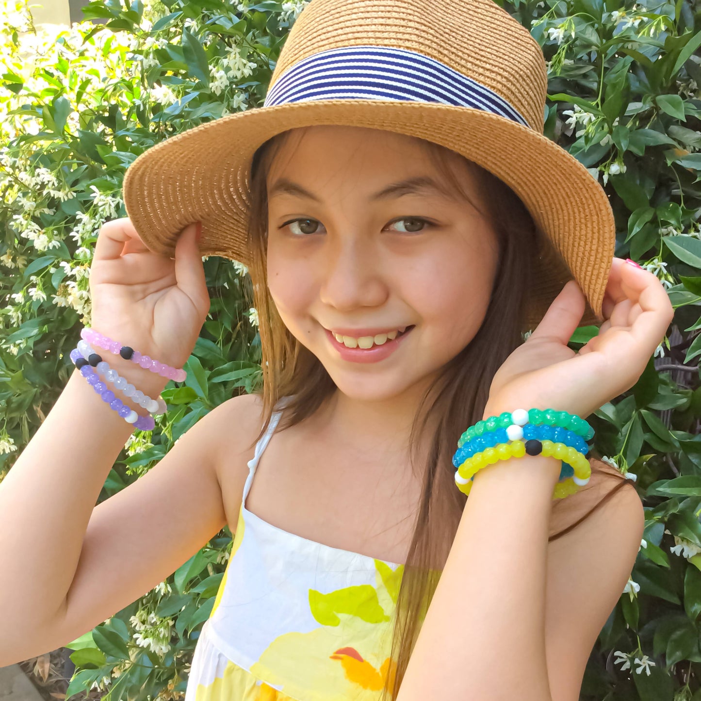 Glitter Silicone Beaded Bubble Bracelets