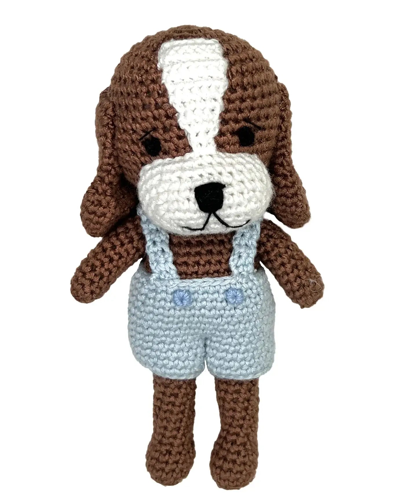 Dog Bamboo Crochet Rattle - 2 Colors