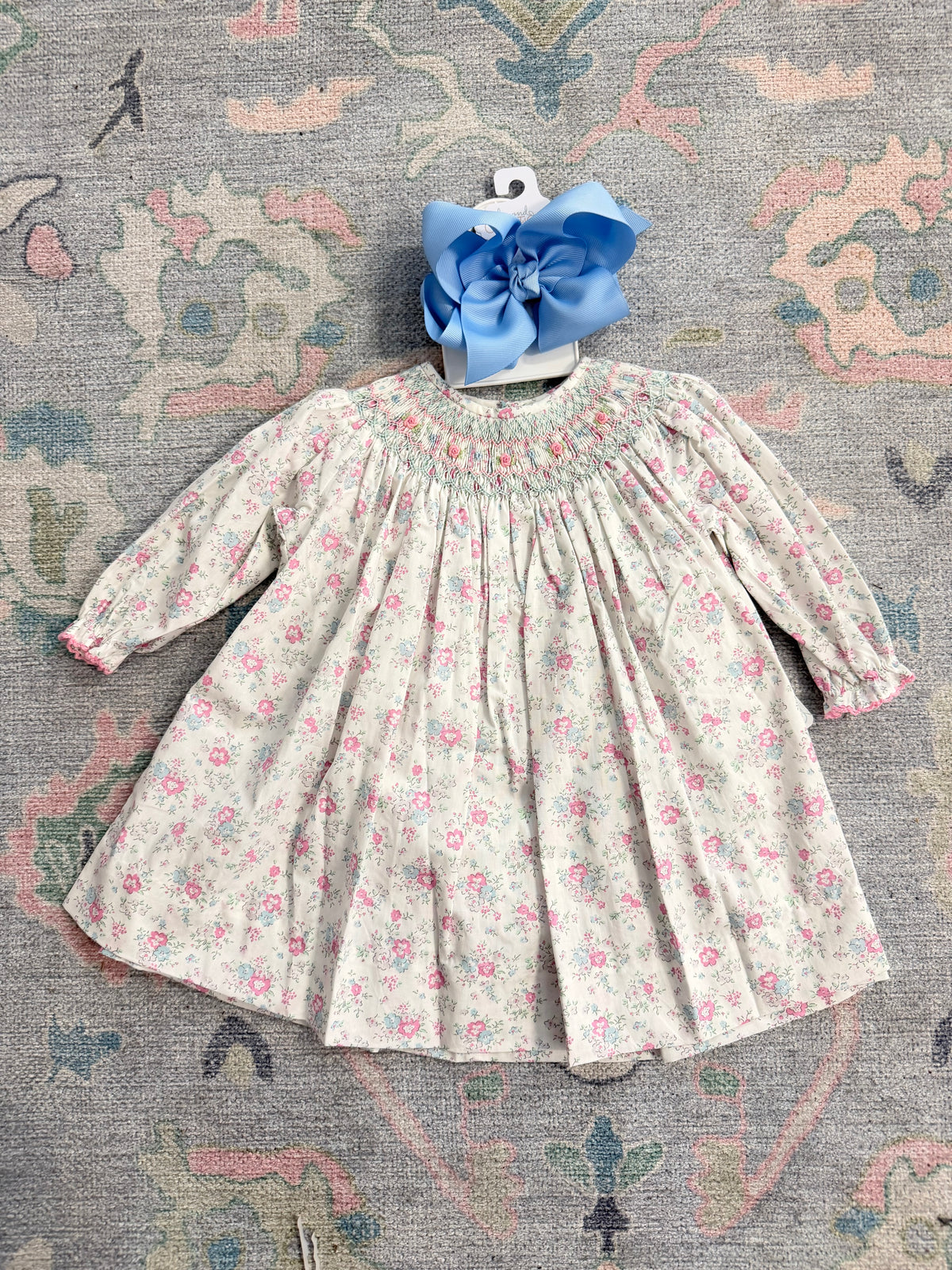 Blushing Blooms Smocked Dress