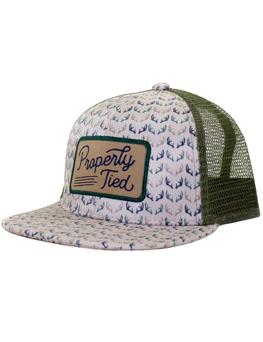Boys trucker hat antlers