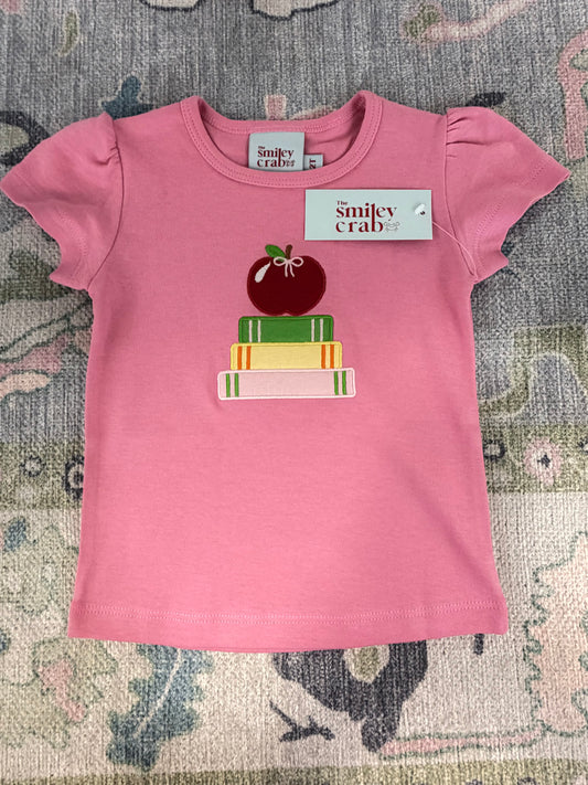 Stack Of Books Girl Top