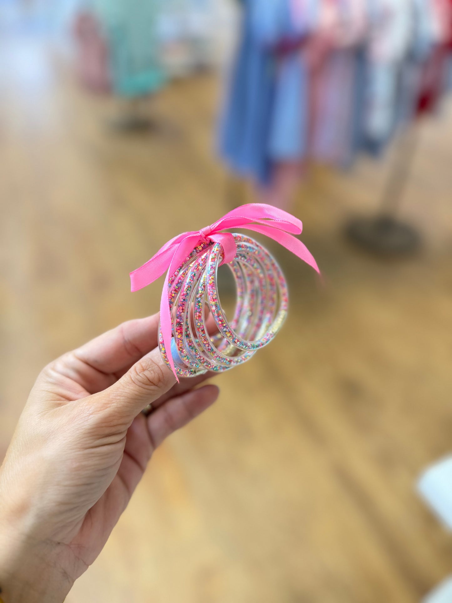 Pastel Confetti Bracelets Waterproof for Girls