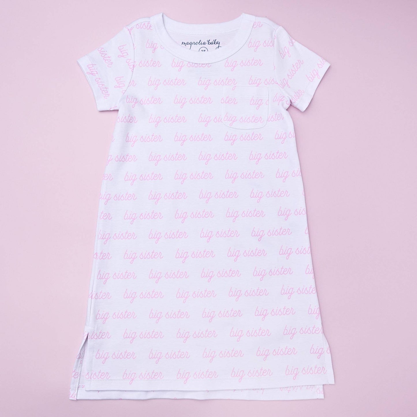 Big Sister Print Short Sleeve Nightdress