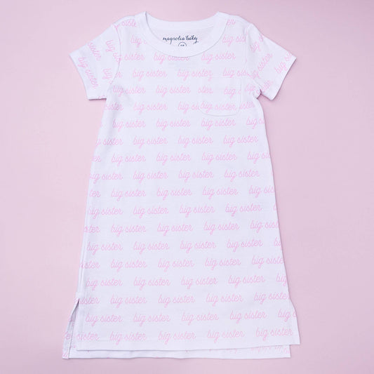 Big Sister Print Short Sleeve Nightdress
