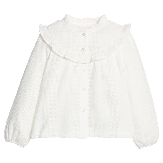 Cintra Top- White Eyelet