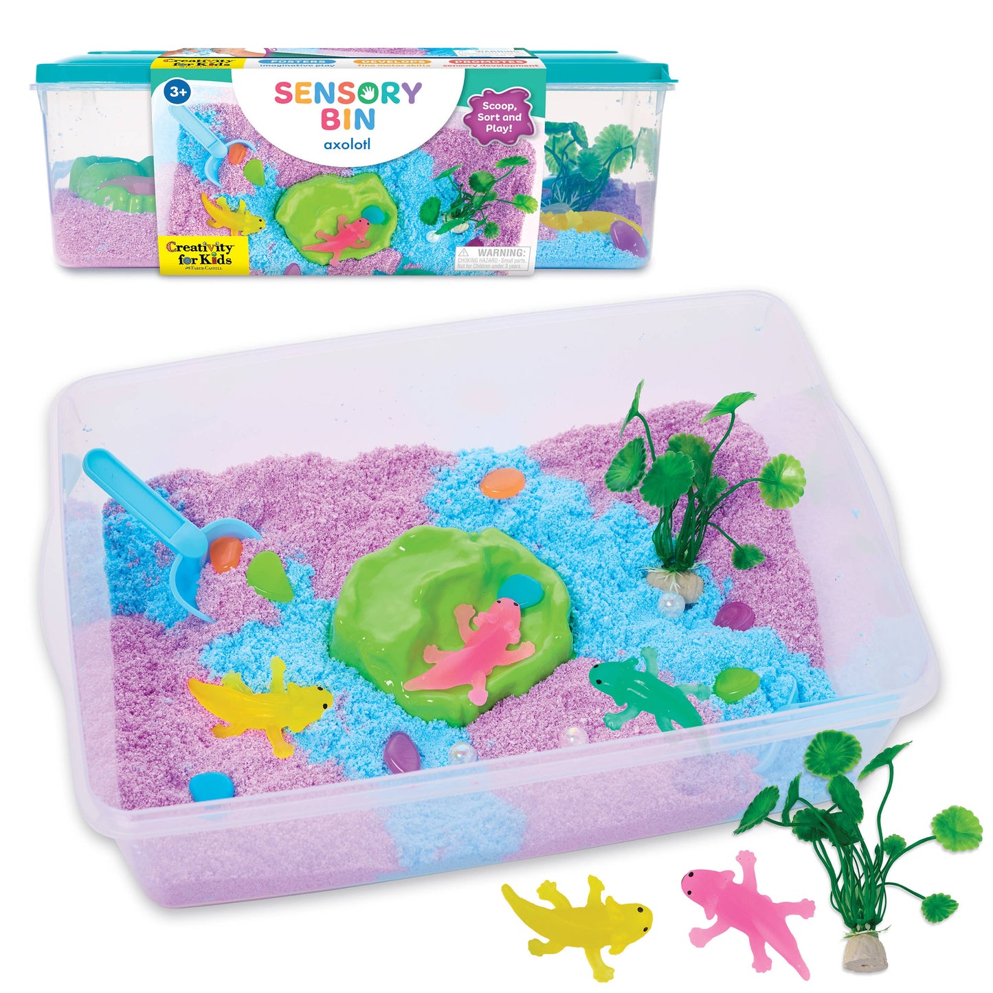 Sensory Bin Axolotl Activity Bin for Kids