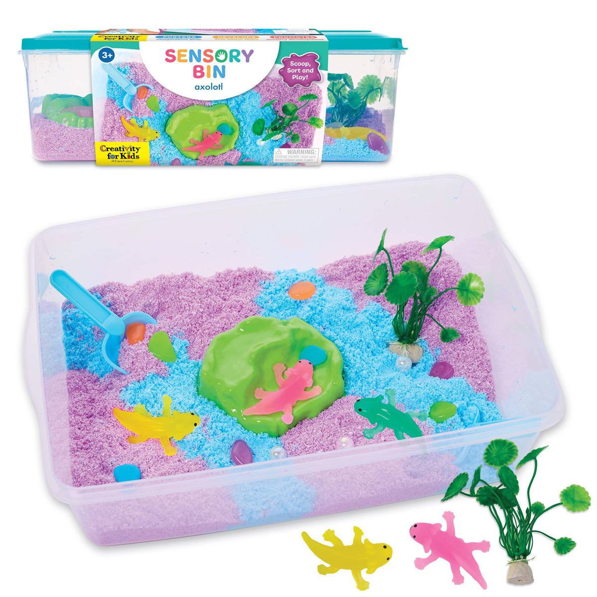 Sensory Bin Axolotl Activity Bin for Kids