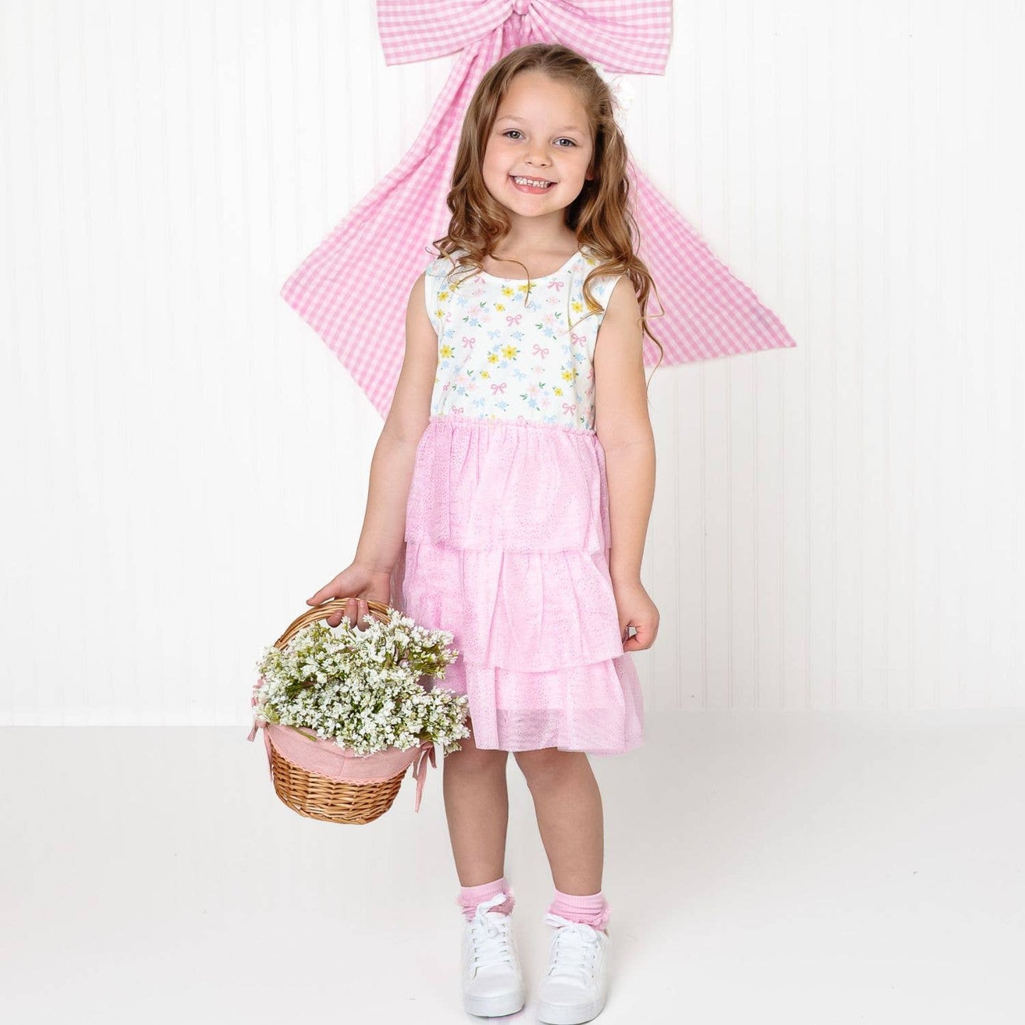 Sweet Floral Tank Tutu Dress - Girls Clothes - Spring