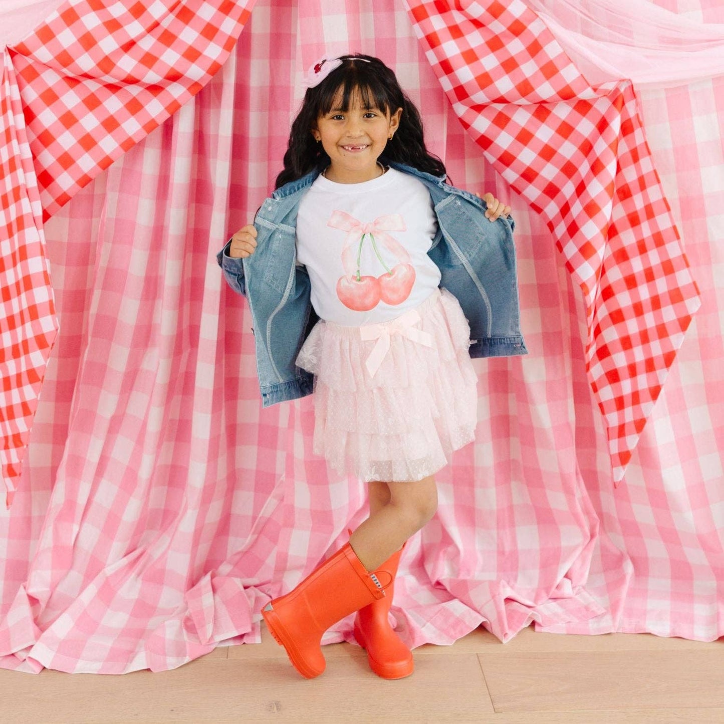 Cherry Cute Short Sleeve T-Shirt - Kids Clothing - Spring
