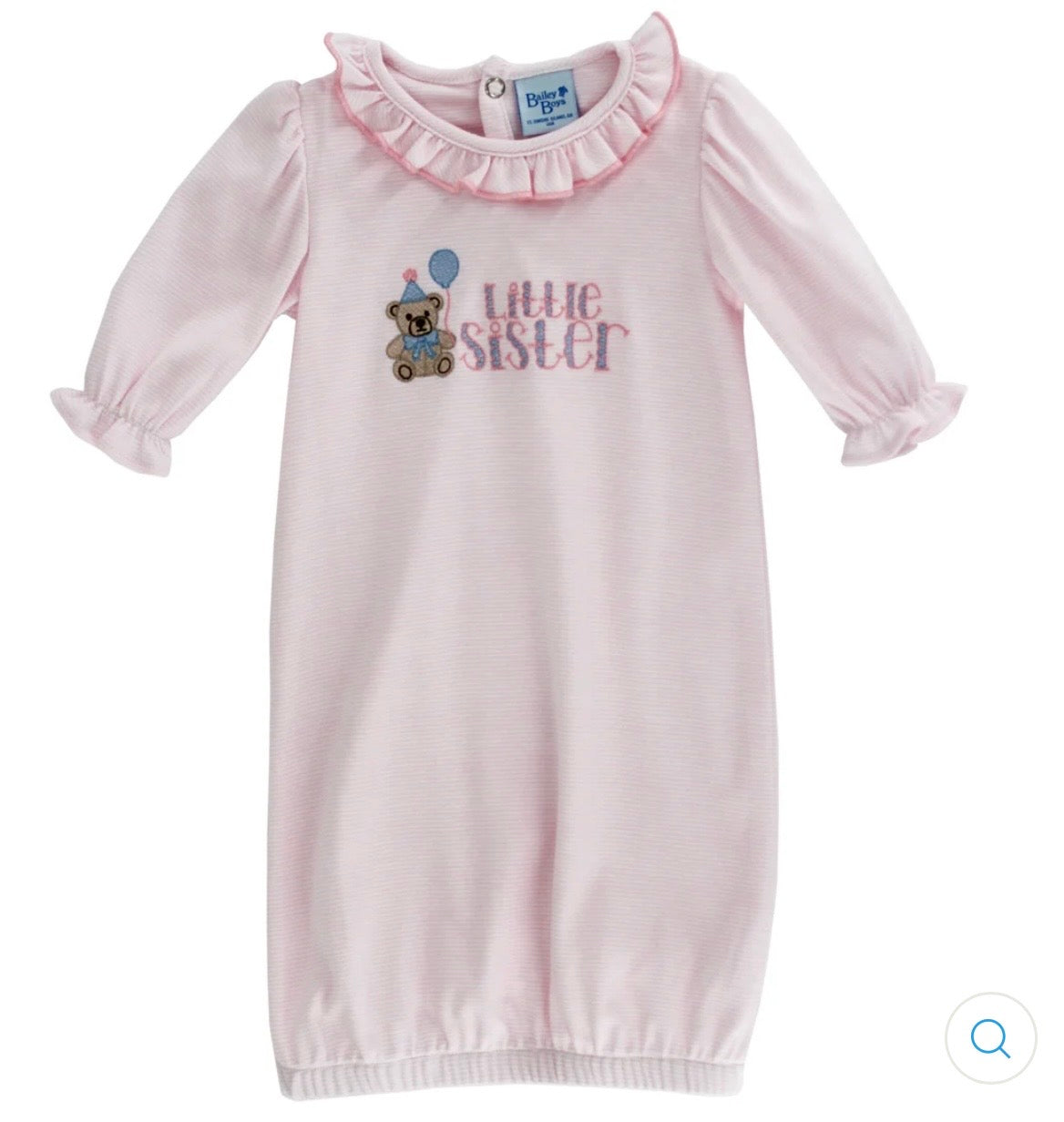 Pink & White Stripe - Little Sister Sac