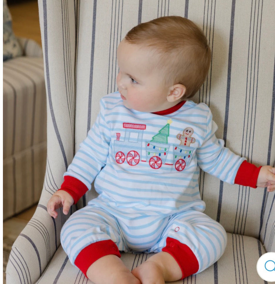 Gingerbread express romper