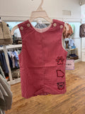 Red and black game day shortall
