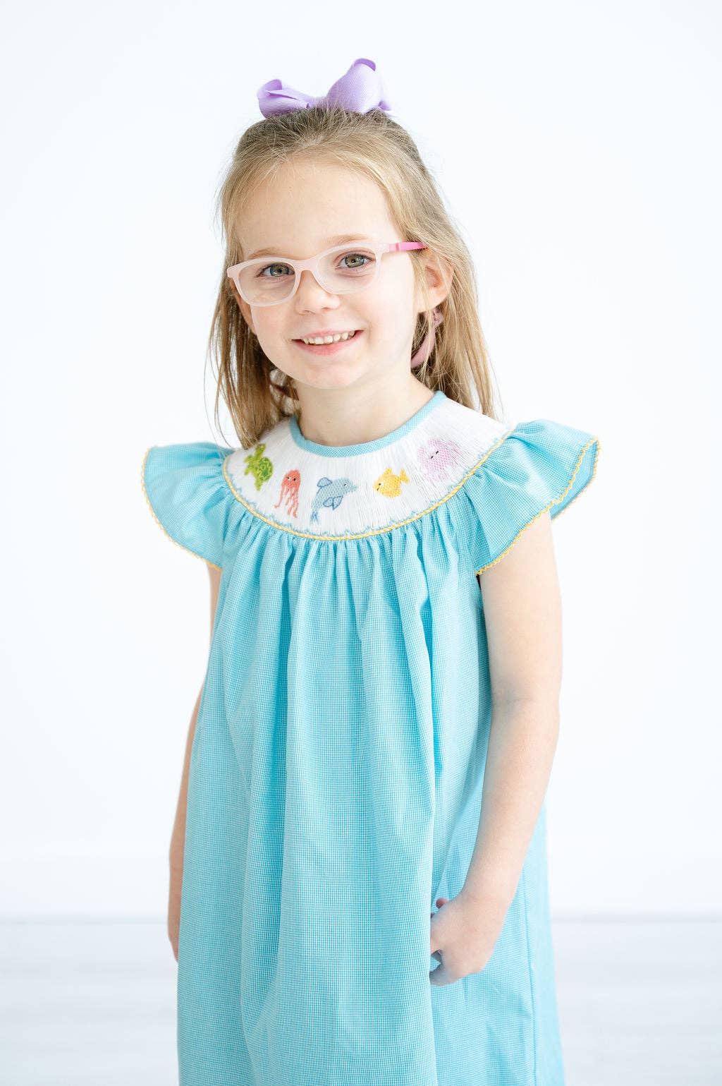 Sea Animals Smocked Helen Dress