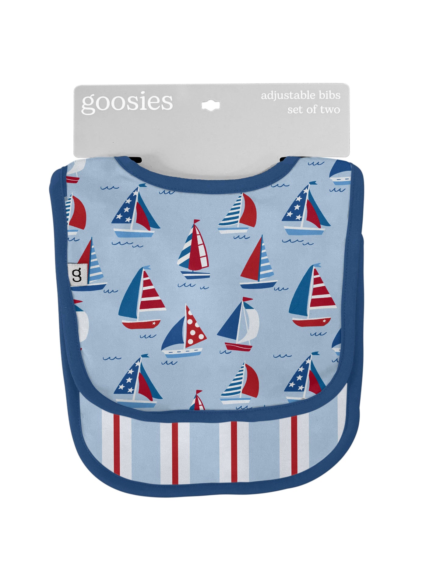 Sail Away (Patriotic) Bib Set