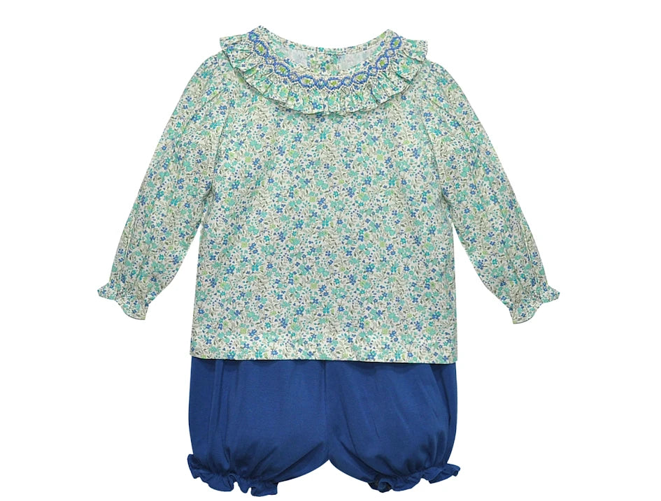 Zadie Bloomer Set - Blue  Flower
