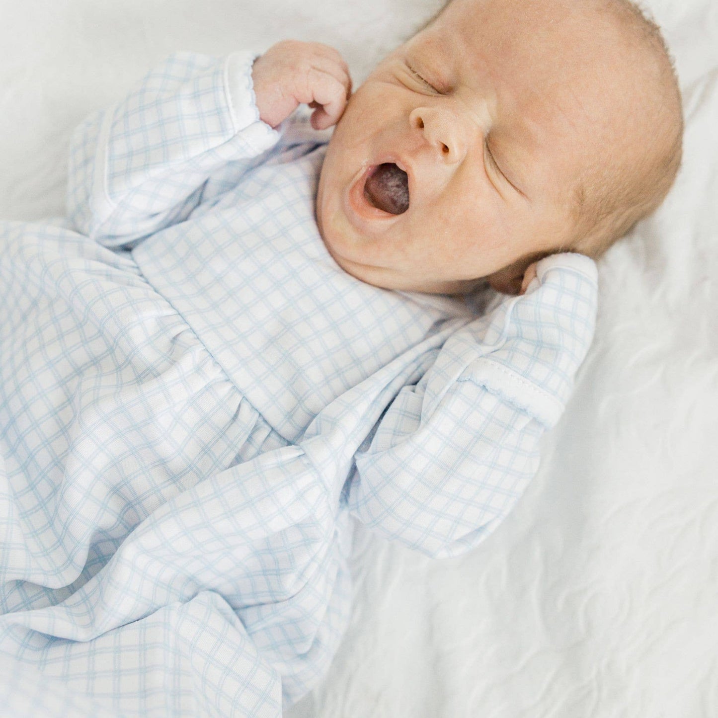 Peek-A-Boo Wishes Gathered Gown - Light Blue