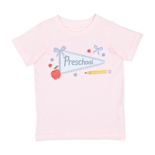Preschool Pennant Short Sleeve T-Shirt - Back To School