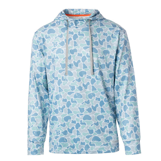 youth saltwater camo performance hoodie