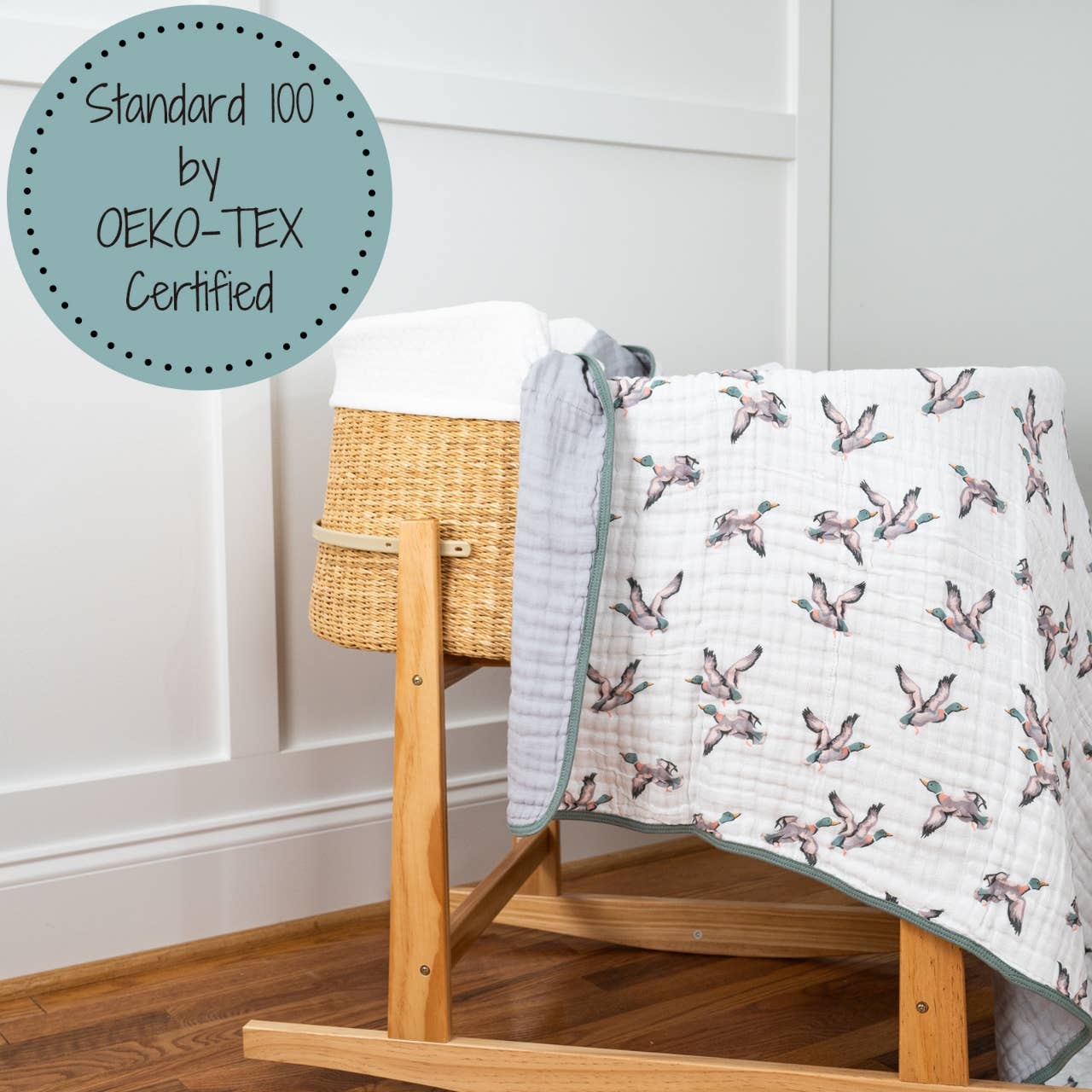 Quackin'up Baby Toddler Muslin Blanket