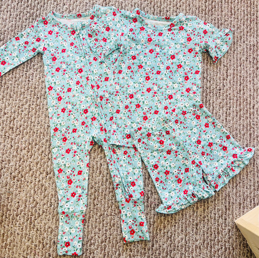 Spring Flowers 2Pc Short Lounger