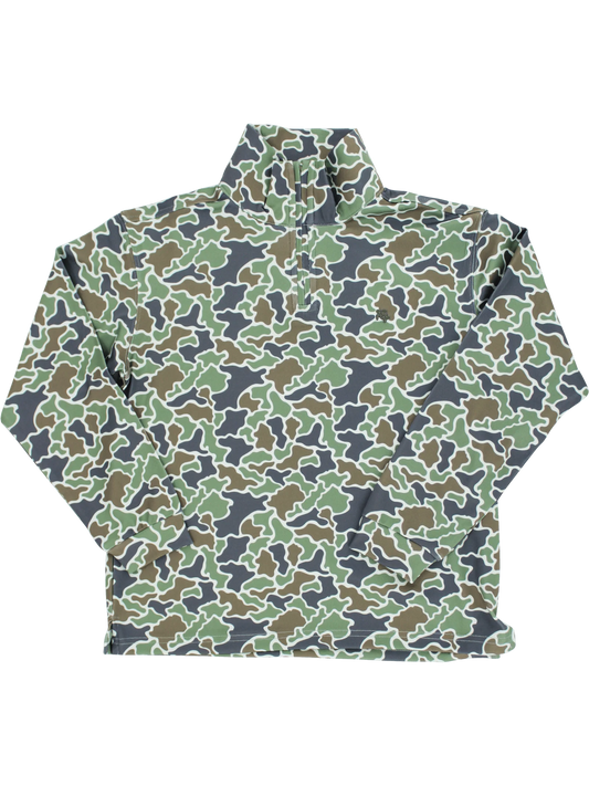 Performance half zip- Green Camo