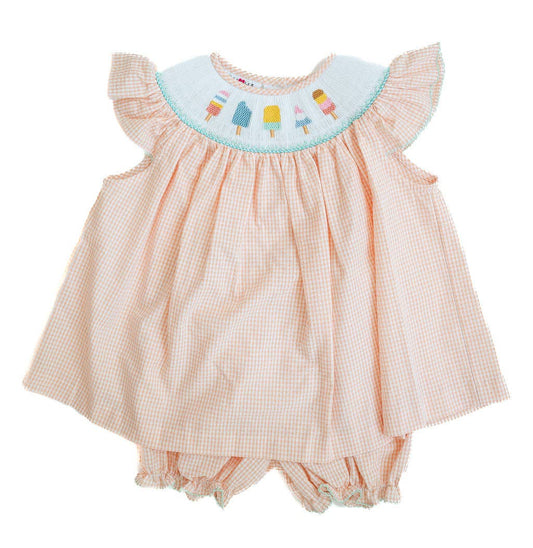Popsicles Smocked Annabelle Bloomer Set