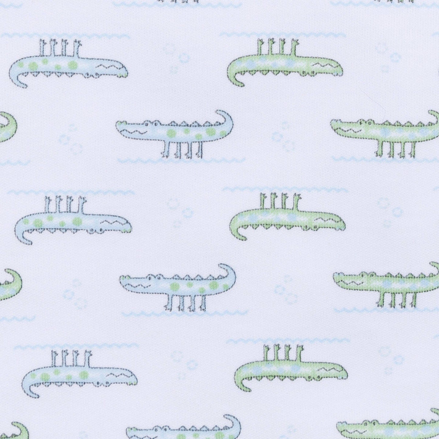 Alligator Pie Short Pajamas - Light Blue